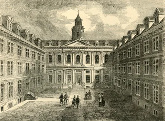 College of Physicians, Warwick Lane, Interior of the Quadrangle, c1872