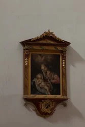 Collegiate Church. Interior. Painting. Madonna with Child. Italy (?).