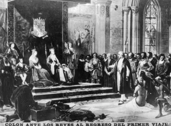 Columbus Returns from His First Trip