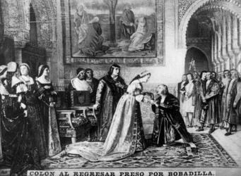 Columbus Returning to Spain as a Prisoner, 16th century, 1920s