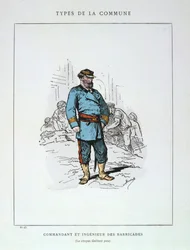 Commandant et Ingenieur de Barricades, Paris Commune, 1871