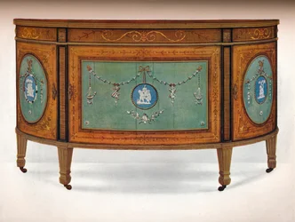 Commode of Lunette Form