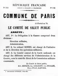 Commune de Paris, from French Political posters of the Paris Commune, May 1871
