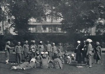 Convalescent Indian Soldiers Playing Quoits on the Eastern Lawns