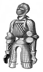 Convex armour said to be that of Maximilian, 15th century, 1870