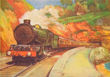 Cornish Riviera Limited, G.W.R., near Dawlish