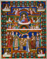 Coronation of Henry the Lion, Duke of Saxony, and his wife Matilda