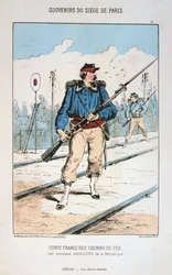 Corps Francs des Chemin de Fer, Siege of Paris