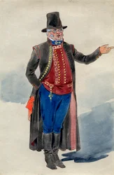 Costume Design for Dear Little Denmark, Prince of Wales Theatre, 1909
