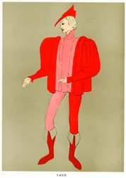 Costume of 1455, early to mid 20th century