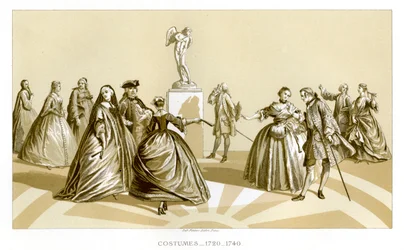 Costumes, 1720-1740, 1885