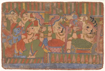 Council of Heroes from a Dispersed Mahabharata