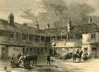 Court-Yard of the Rose and Crown