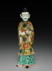 Court Lady Holding a Sheng, 1662-1722