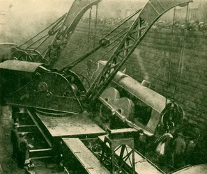 Cranes At Work After An Accident