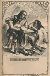 Crusoe Instructing Friday