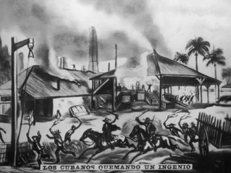 Cubans Burning Refineries