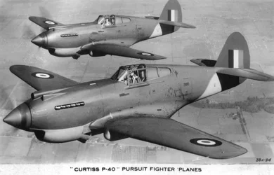 Curtiss P-40 Pursuit Fighter Planes