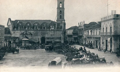 Custom House and Square, Havana, Cuba, c1900