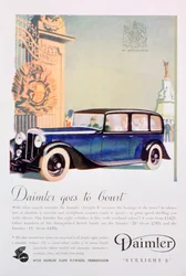 Daimler Straight 8 car advert