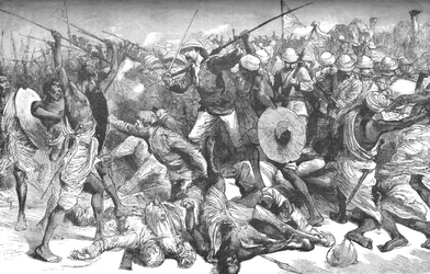 Death of Colonel Burnaby, c. 1885