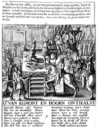 Decapitation of Count Egmont and Hoorn at Brussels During Spanish Tyranny in Netherlands