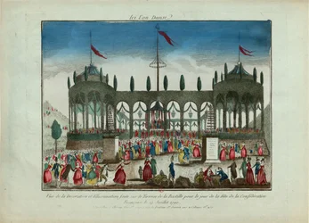 Decoration and Illumination of the Bastille for the Festival of the Federation on 14 July 1790.