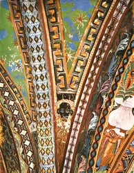 Decoration in the Basilica of Saint Francis, Assisi, Italy