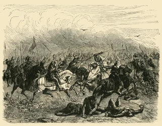 Defeat of Abdalrahman at Poitiers, 732AD