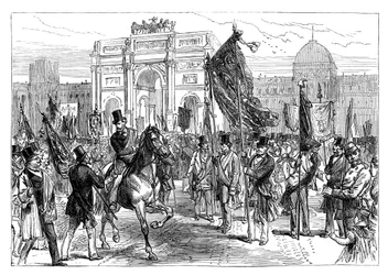 Demonstration of the Paris Freemasons, France