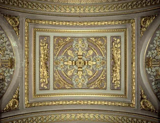 Detail of a Cupola, Galerie des Batailles, Chateau de Versailles, France