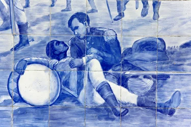 Detail of a Mosaic Depicting Brazil