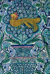Detail of a Tile Design in Nabeul, Tunisia