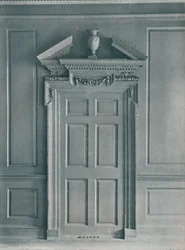 Door of Panelled Room, Early Georgian, 26, Hatton Garden