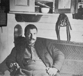 Dr. Blessing in his Cabin