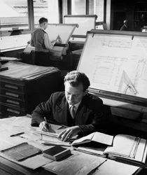 Draughtsmen at Their Boards, Ransomes and Rapier, Ipswich