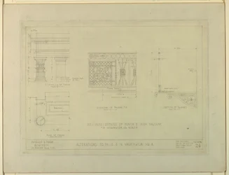Drawing, Alterations to 14 15 16 Washington Square North, Sketch No. 24