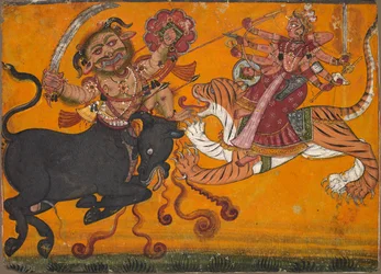 Durga Slaying Mahisha, c. 1700-1710