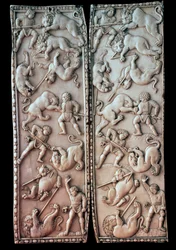 Diptych with Circus Scenes