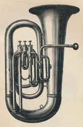 E Bombardon with three valves