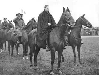 Eamon De Valera at a March-Past of Troops of the Irish Free State, Dublin