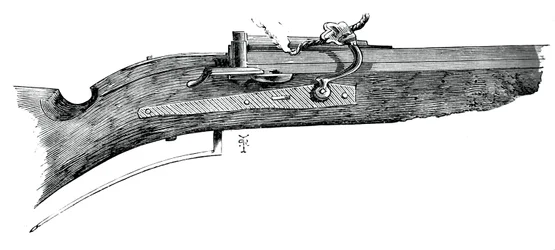 Early Match Caliver, 1590, from Penshurst, c1880