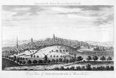 East View of Birmingham in Warwickshire, 1779