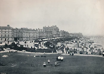Eastbourne - General View from the Wish Tower, 1895