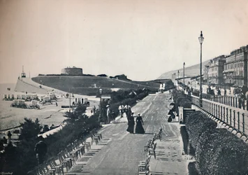 Eastbourne - Part of the Promenade, Showing Wish Tower