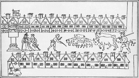 Eastcheap Market, London, c1598