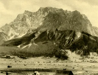 Ehrwald and the Wetterstein mountains, Tyrol, Austria, c1935