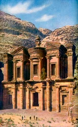El Deir the Monastery, Petra, Jordan, c1924