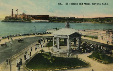 El Malecon and Morro, Havana, Cuba