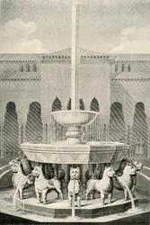 Elevation of the Fountain of the Lions, 1907
